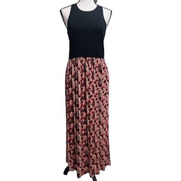 Loft Outlet Ann Taylor Women’s Size Medium Sleeveless Racerback Maxi Dress Multi - Picture 1 of 14